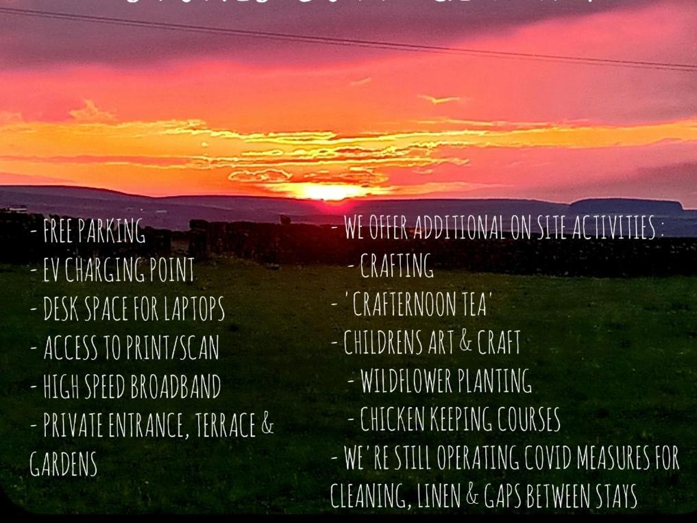 Stones Cottage Farm, Nr Haworth, Family Friendly, Work Friendly, Gaming Barn, Crafting, Free Wifi, Free Parking, Ev Point Oxenhope Bagian luar foto