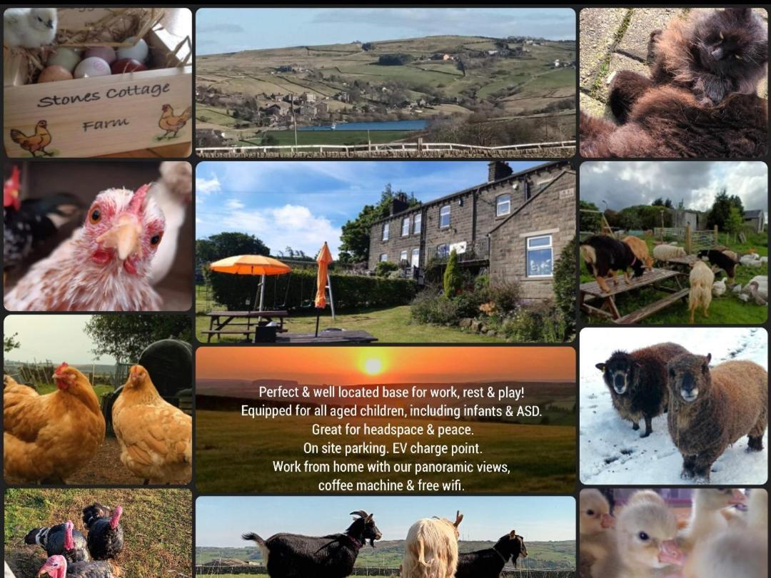 Stones Cottage Farm, Nr Haworth, Family Friendly, Work Friendly, Gaming Barn, Crafting, Free Wifi, Free Parking, Ev Point Oxenhope Bagian luar foto